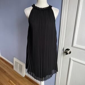 NWT Aritzia Wilfred Crete Mini Dress‎ Chiffon Accordion Pleat Ruffles Size XS